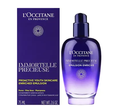 L'occitane Immortelle Précieuse Emulsion Enrichie 75ml • $74.58