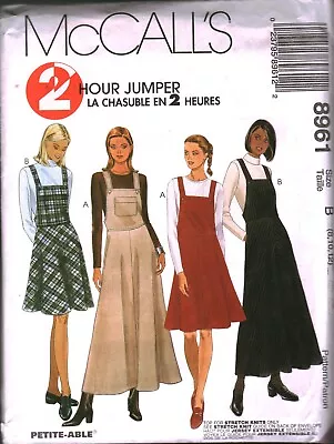 8961 UNCUT Vintage McCalls Pattern Misses Jumper 2 Hour Dress SEWING OOP NEW FF • $5.59