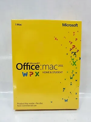 (NEW) Microsoft Office: Mac 2011 Home & Student WPX #GZA-00267 SEALED........... • $76.95