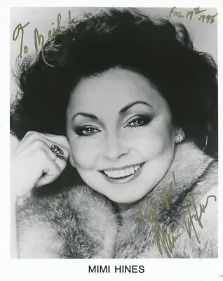 Mimi Hines- Signed B&W Photograph (Ent) • $15