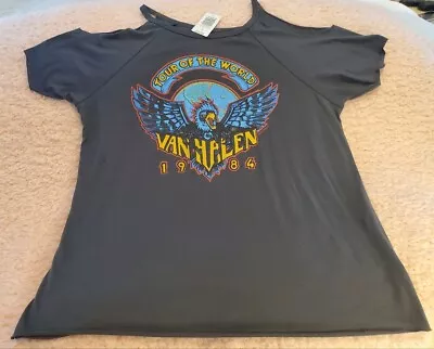 Torrid 0/Large Van Halen Tour Of The World 1984 Women's Top NEW - Free Shipping! • £38.54