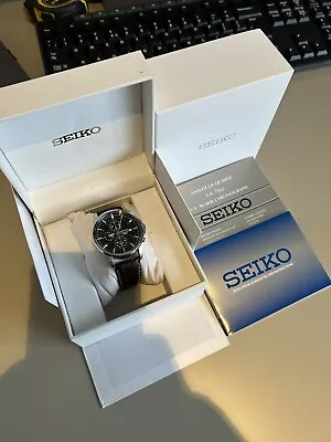 Seiko Quartz Chronograph Alarm Green SNAF09 7T62-0LD0 • £135