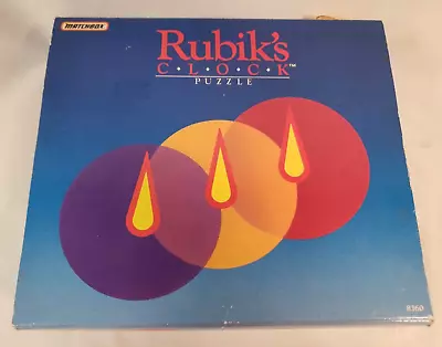 Vintage 1988 Rubik's Clock Brain Teaser By Matchbox Original Box • $14.95