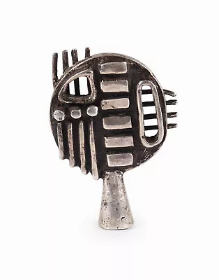 Sterling Silver Miniature Sculpture Abstract Mid Century Vintage Brutalist Small • $250