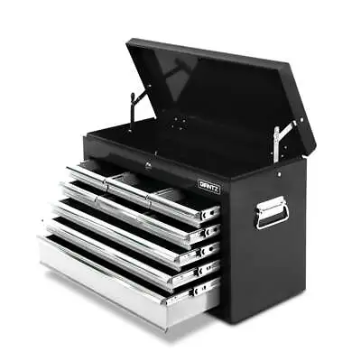 Giantz 9 Drawer Mechanic Tool Box Cabinet Storage - Black & Grey • $128.57