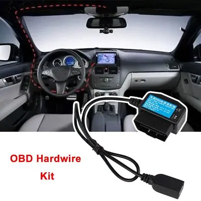 DVR Park Monitoring Car Charging Cable Dash Cam Camcorder OBD Hardwire Kit • £5.54
