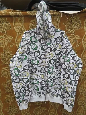 A Bathing Ape Baby Milo Hoodie Sweater Medium All Over Print Full Zip Cotton • $300