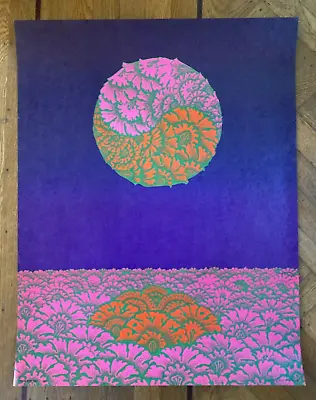 Original Victor Moscoso Neon Rose Neiman Marcus 1967 Poster Psychedelic 1st • $125