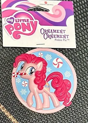 My Little Pony Pinkie Pie With Candy Cane  Christmas Disc Ornament • $12.99