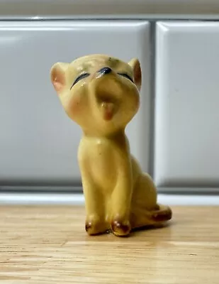 Cute Vintage Siamese Cat Miniature Josef Originals Tiny Figurine Yawning! C24 • $7.99