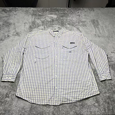 Burberry Brit Shirt Mens Extra Large Blue Long Sleeve Button Up • $4.99