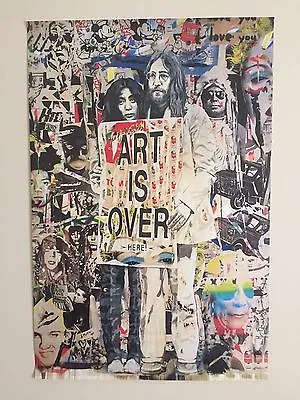 Mr. Brainwash John Lennon & Yoko Ono Authentic Lithograph Print Pop Art Poster • $1250