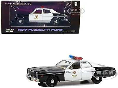 1977 Plymouth Fury Police  The Terminator  1/24 Diecast Car By Greenlight 84193 • $25.99