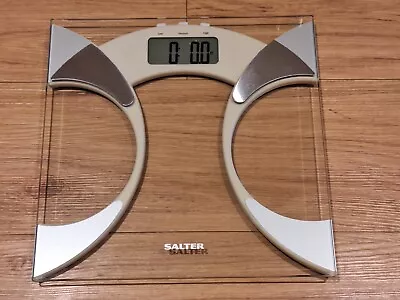 Salter 9141 Wh3r Analyser Ultra Slim Glass Scales White • £8.99