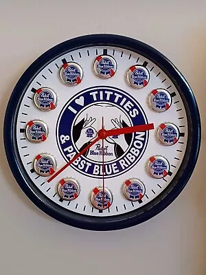 Pabst Blue Ribbon PBR Beer Custom Wall Clock SHIPS FREE  • $45