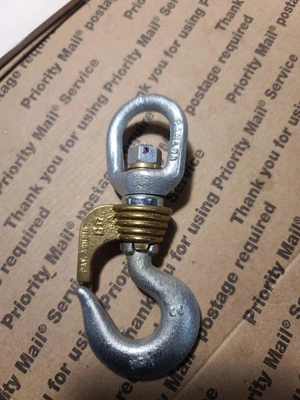 $70 • Buy Crosby Bullard Open Swivel Bail Hook 1/2 Ton