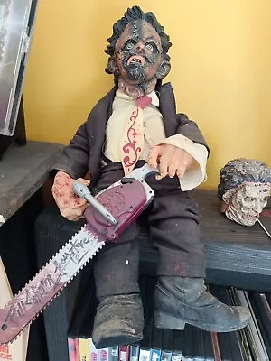 Leatherface SIGNED Cinema Of Fear MEZCO Doll Texas Chainsaw Massacre 2 • $250