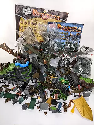 $100 • Buy Mega Bloks Dragons Base Terrain Castle Krystal Wars Sorcerer’s Lair Lot Bundle