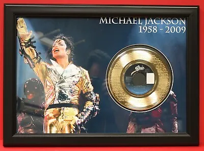 Michael Jackson Man In The Mirror Poster Art Framed 45 Gold Record Display • $199.95
