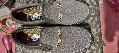 Vans Cher Strauberry Black Leopard Slide Vans Mens 10 Womens 11.5 • $50