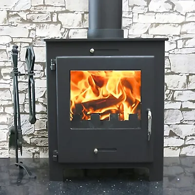 Quattro 11kw Wood Burning Multi Fuel Wood Burner Modern Stoves • £559.99