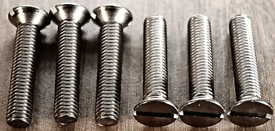 M3-M12 Slotted Countersunk Machine Screws A2 Stainless Steel (Packs Of 10) • £1