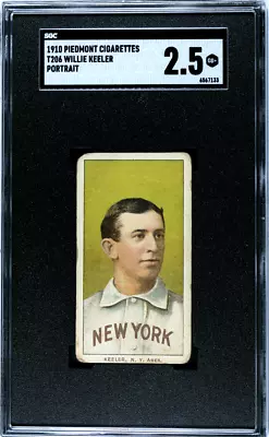 1910 Piedmont Cigarettes (T206) Willie Keeler SGC 2.5 • $600