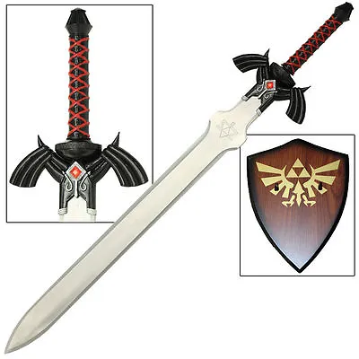 Dark Link Shadow  Video Game Legend Of Zelda Master Sword With Plaque • $69.99
