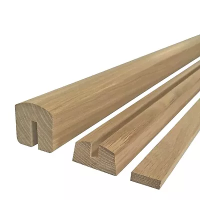 £78.98 • Buy Solid White Oak Vision Handrail & Baserail Set For Glass Panel 8mm & 10mm