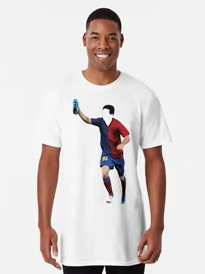 $59.99 • Buy Messi, Barcelona T-Shirt Men's Curved Hem 