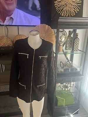 EXCLUSIVELY MISOOK Brown Textured Knit *C Sleeve Jacket Sz XS • $19.99