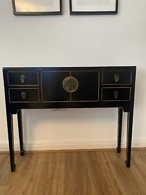 Oriental Console Table Black Lacquer John Lewis • £125