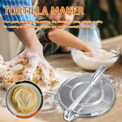 8inch TORTILLA- PITA ROTI PURI -BREAD FLAT PRESS HANDMADE MAKER • $38.47