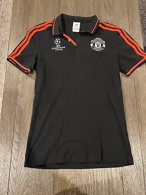 Adidas Manchester United AON Polo Shirt Men's S Jersey Short Sleeve • $23.80