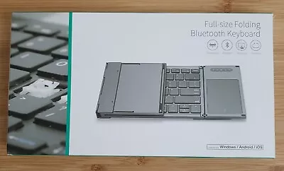 Wireless Folding Keyboard With Touchpad Portable Mini Three Bluetooth Foldable  • $34.90