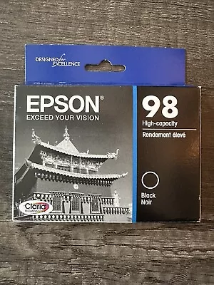 2024 NIB Genuine Epson 98 Black Ink T0981 T098120 Artisan 835 837 High Capacity • $19.99