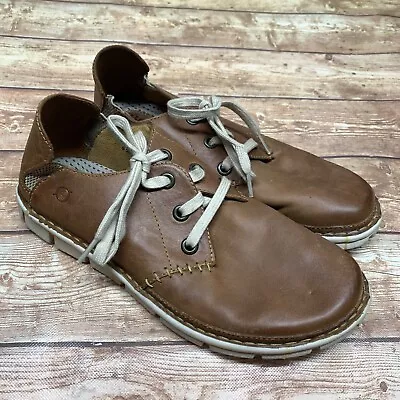 Born Sandor Men's Size 9.5 EU 42.5 US Brown Leather Lace Up Oxford Shoes • $28.27