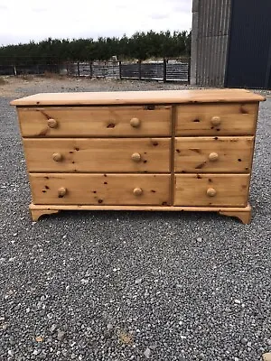 Solid Pine Merchants Chest Of Drawers • £250