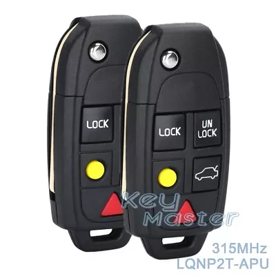 2x For VOLVO S60 S80 V70 XC70 XC90 2004-2015 Keyless Remote Key Fob LQNP2T-APU • $73.64