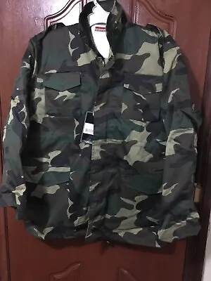 Hunting M65 Field Jacket Woodland Camo Colour Military Combat Style Size XLarge • $70