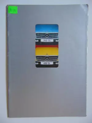 Original 1973 Mercedes Benz 350SL And 450SL Brochure UK Version • $18