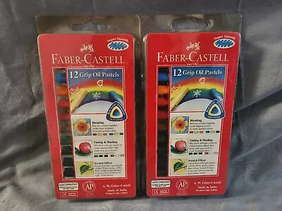 Faber-Castell Oil Pastels 12 Colors Bundle Of 2 Brand New Art Drawing 124012 • $11.50