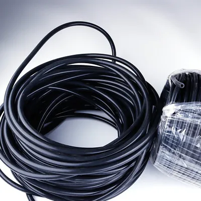 $16 • Buy 20 Feet 1/8  ID3mm Black Fuel Air Silicone Vacuum Hose Line Tube Pipe Universal