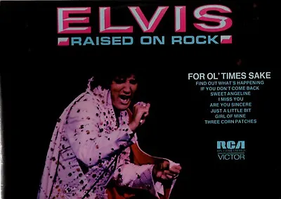ELVIS PRESLEY FOR OL' TIMES SAKE 12 X33rpm RAISED ON ROCK 1973 RECORD ALBUM • $40