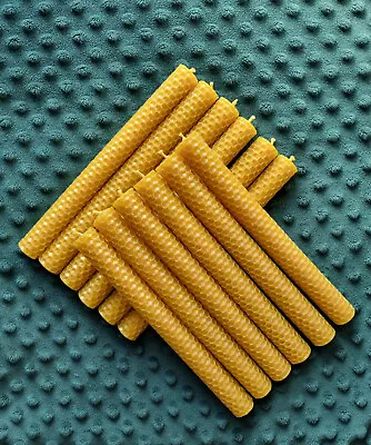 2/ 4/ 6/ 8 /10/12 PCS Handmade Beeswax Dinner Table Taper Candles !! SALE !! • £6.99