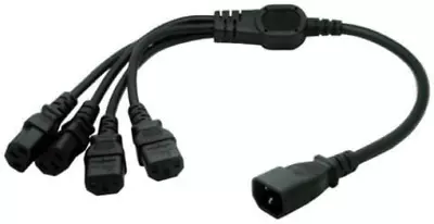 Eonvic IEC 320 C14 Male To 4XC13 Female Y Type Splitter Power Cord • £20.77