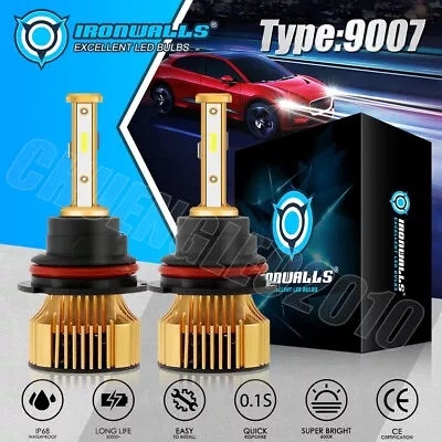 9007 HB5 LED Headlight Bulb Kit 6500K White High Low Beam Super Bright 1200000LM • $29.99