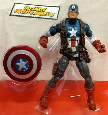 Marvel Legends Ultimate Captain America 6  Inch Action Figure Hasbro 2013 • $19.95