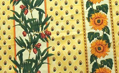 VENT DU SUD FRANCE Sunflower Pattern Cotton Tablecloth 56 X 98  NWOT • $49.99
