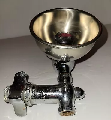 Vintage Halsey Taylor Drinking Fountain Metal Small Round COOL! • $60